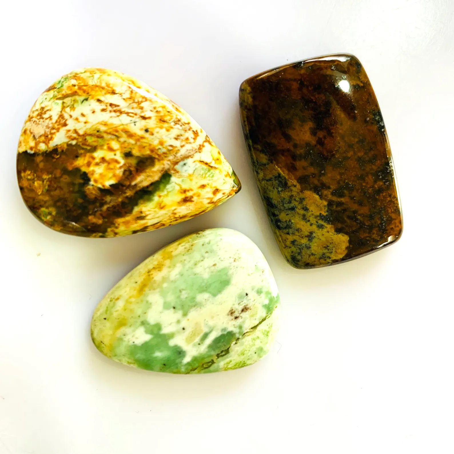 Natural Chrome Chalcedony Cabochon | Designer Green Gemstone | Loose Chalcedony Stone for Jewellery Making & Pendants