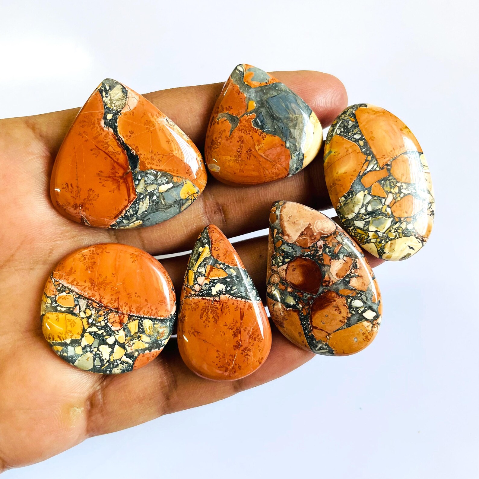 Maligano Jasper Cabochons Gemstone for making jewelry or Gemstone pendents