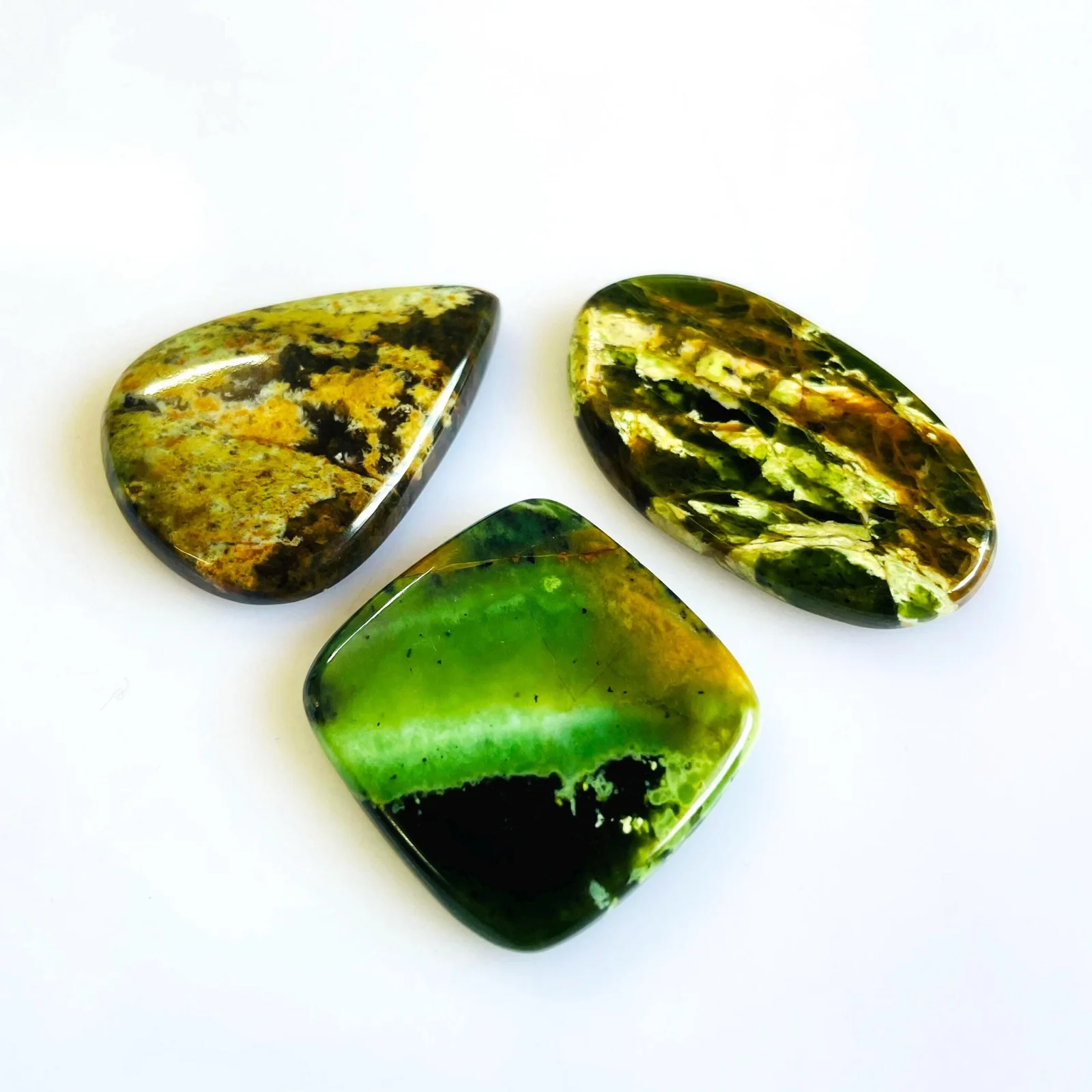 Natural Chrome Chalcedony Cabochon | Designer Green Gemstone | Loose Chalcedony Cab for Jewelry Making & Pendant Design