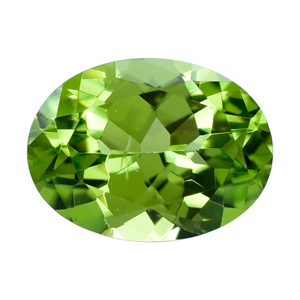 PERIDOT CUT (GREEN/CLEAN) OVAL 8.00X6.00 MM 1.24 Cts.