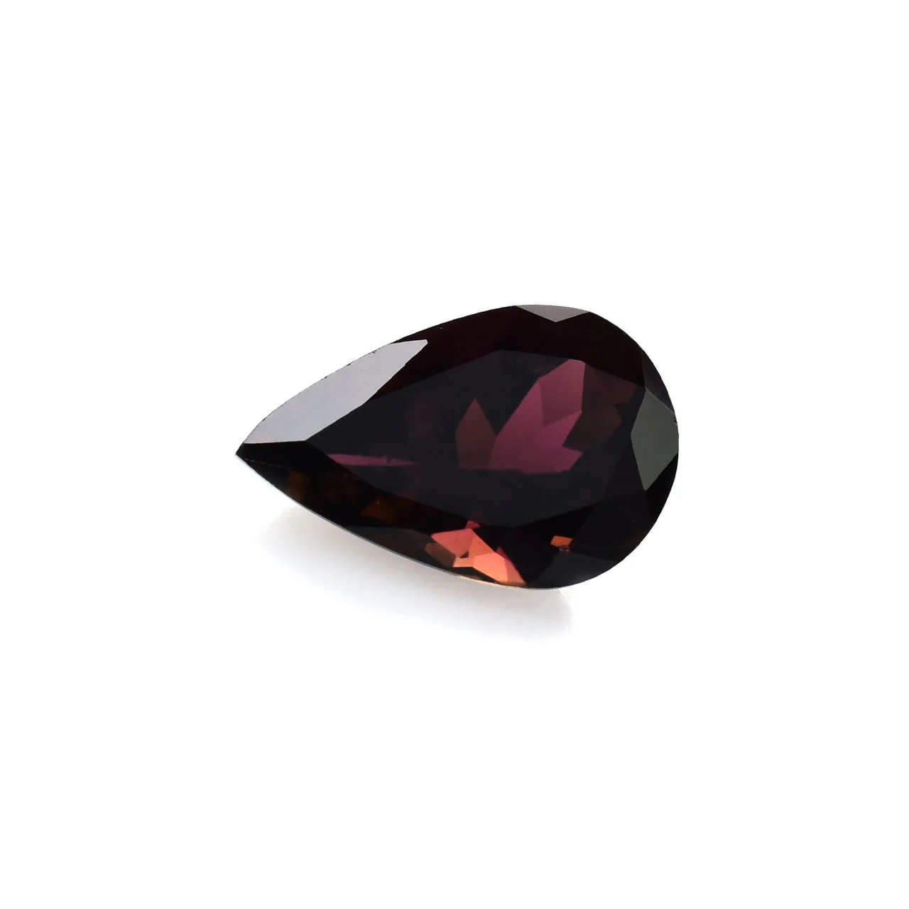 RED TOURMALINE CUT PEAR (DARK)(CLEAN)
